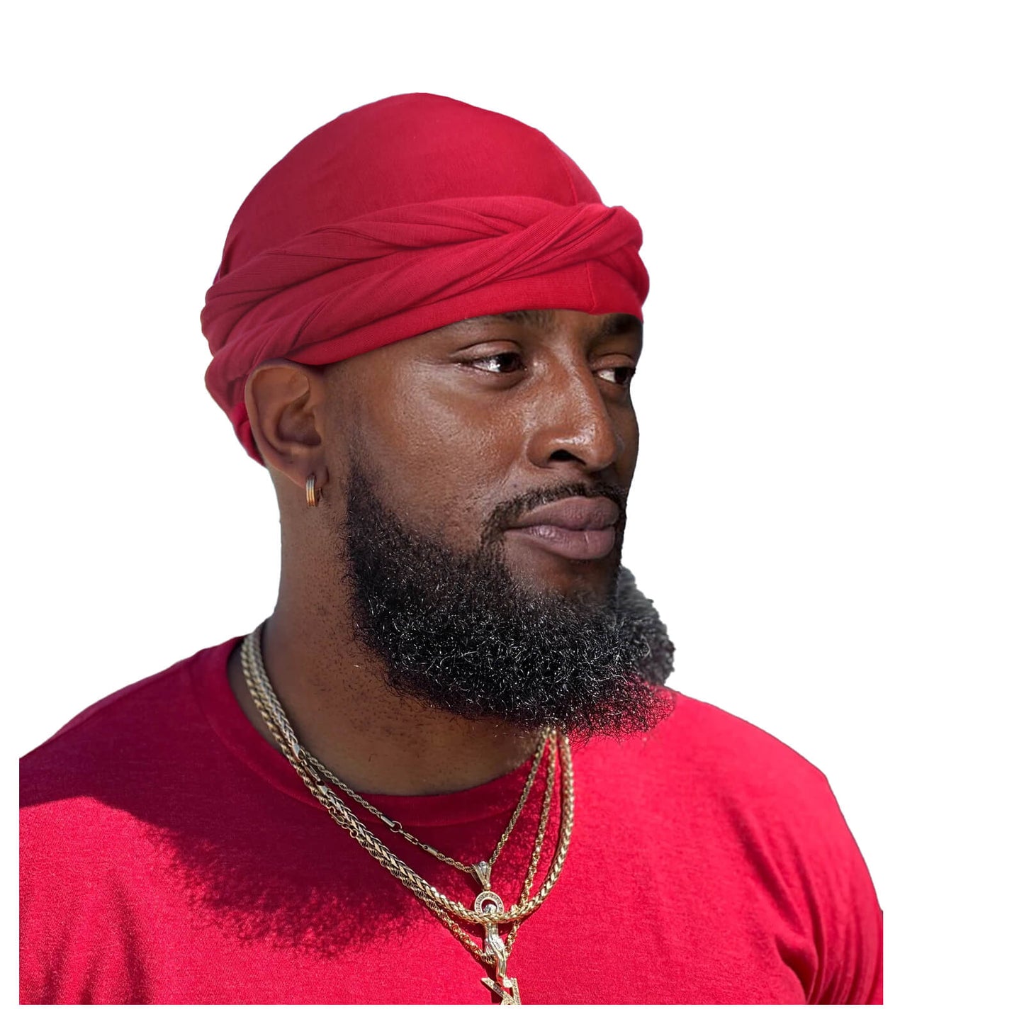 Burgundy - Upgraded Halo Turban